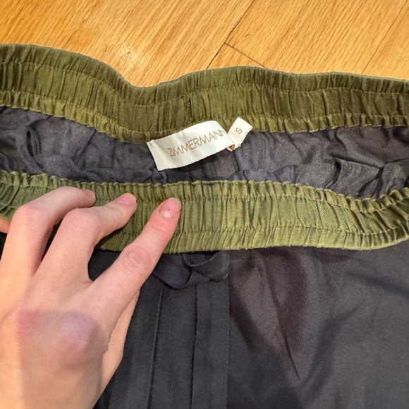 Zimmermann Black and Olive silk cozy pants - Picture 3 of 7